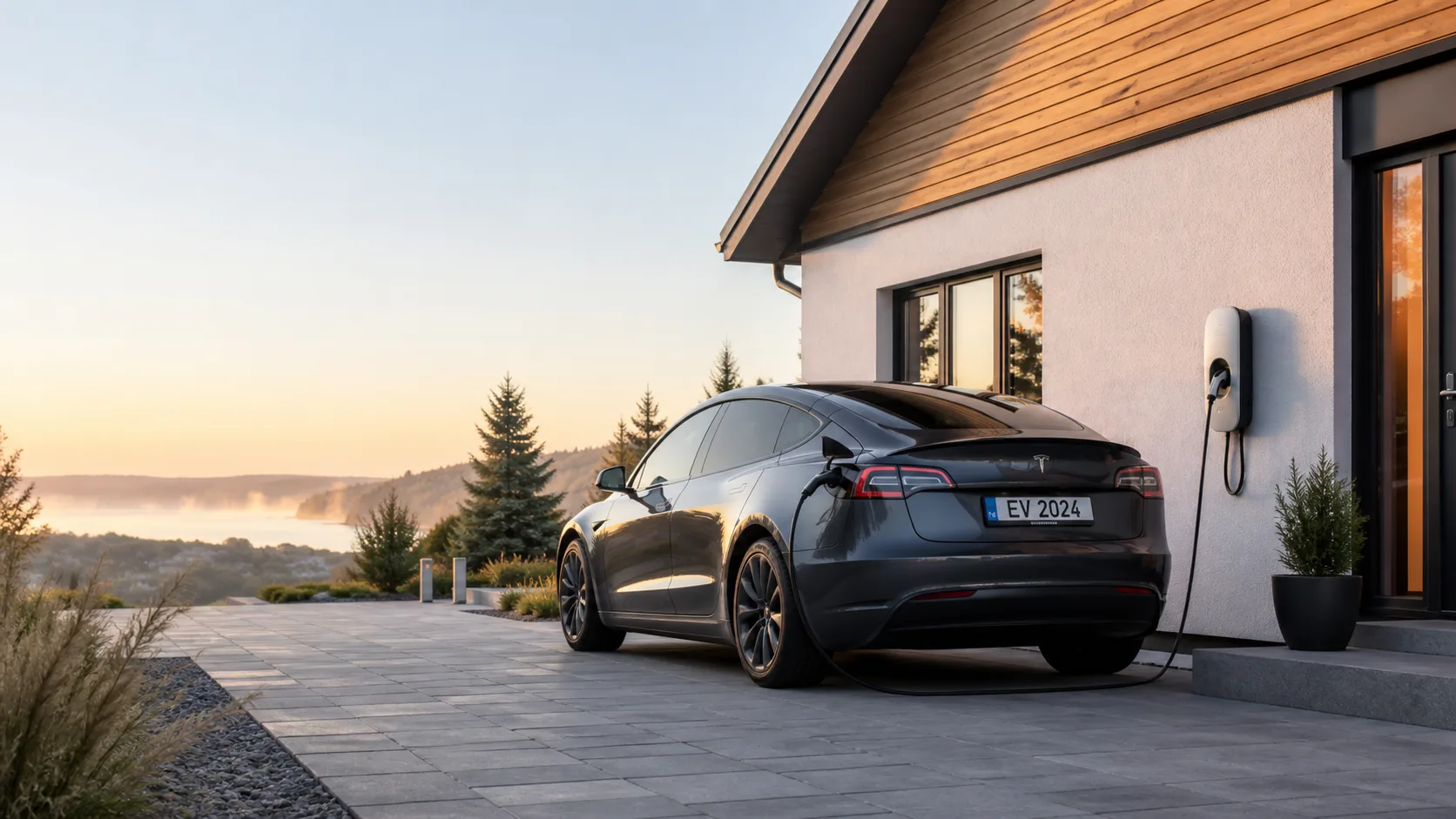 Latausasema omakotitaloon Tesla sähköautolle